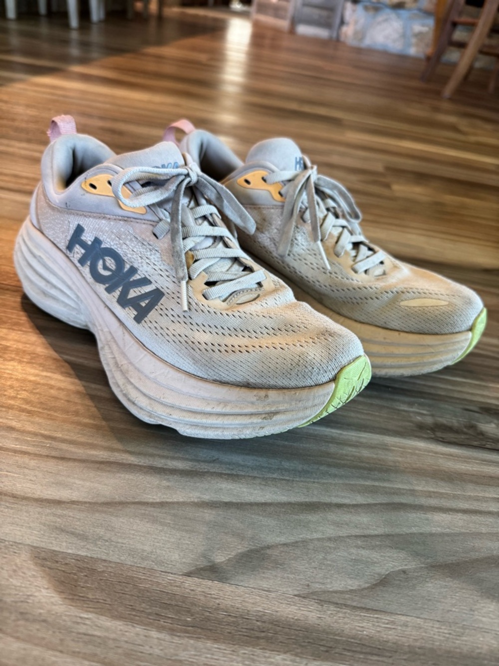 Hoka Women's  Beige Running Shoes